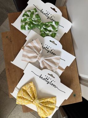 Kids Bow Trio - Canadian Made - Nylon Band - fits up to 5T